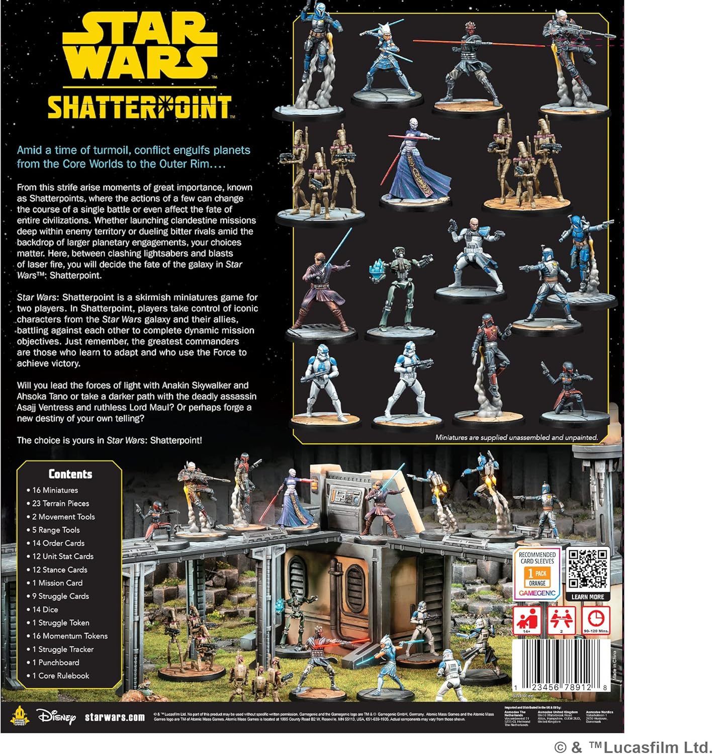 Star Wars Shatterpoint Core Set Back - Tabletop Gaming