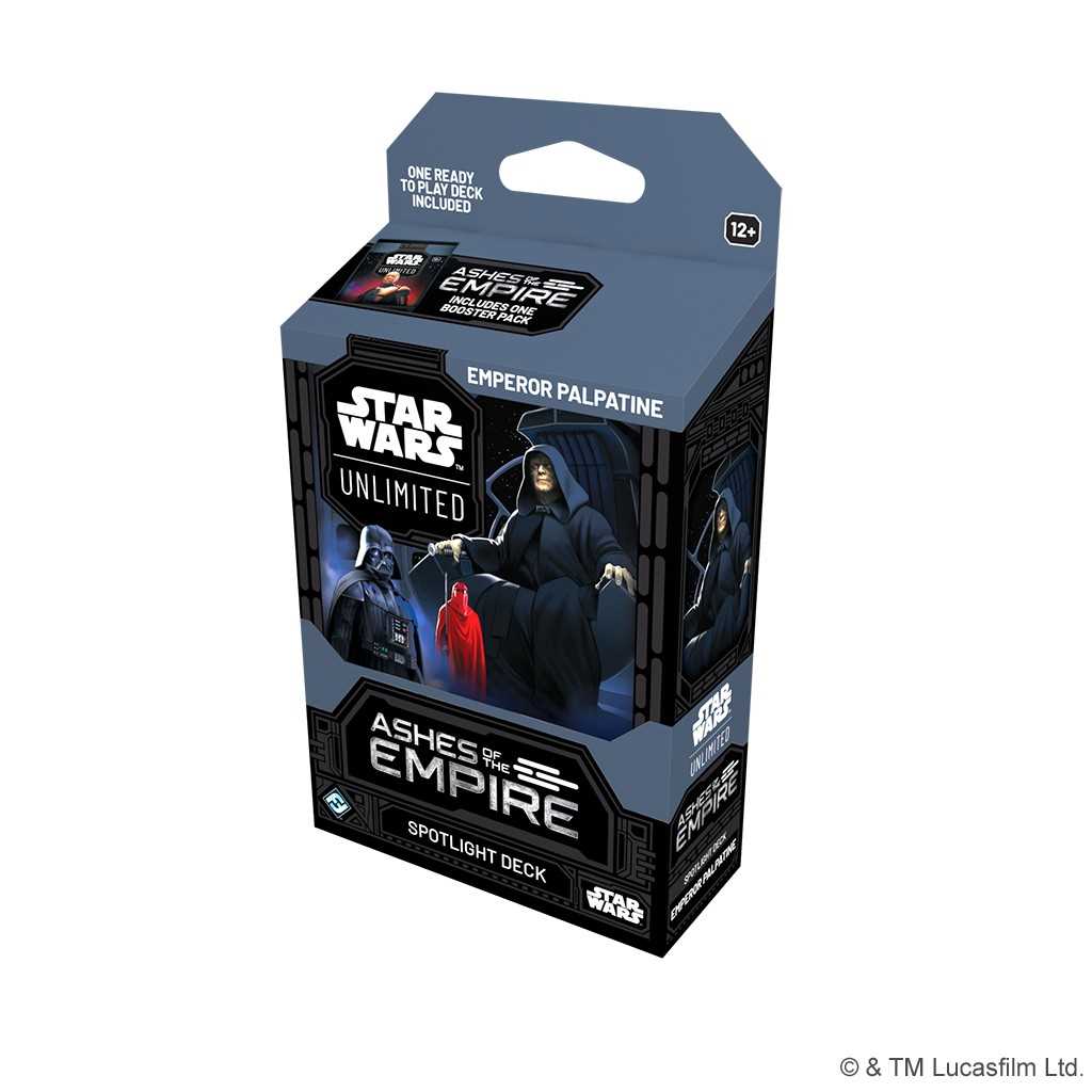 Star Wars: Unlimited - Ashes of the Empire Spotlight Deck Display (6) Luke & Palpatine-Tabletop Gaming