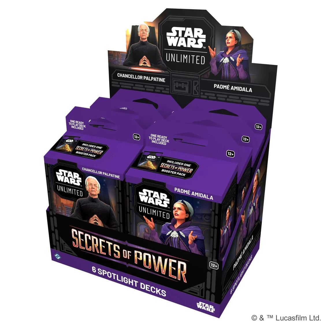 Star Wars: Unlimited - Secrets of Power Spotlight Deck Display (6)-Tabletop Gaming