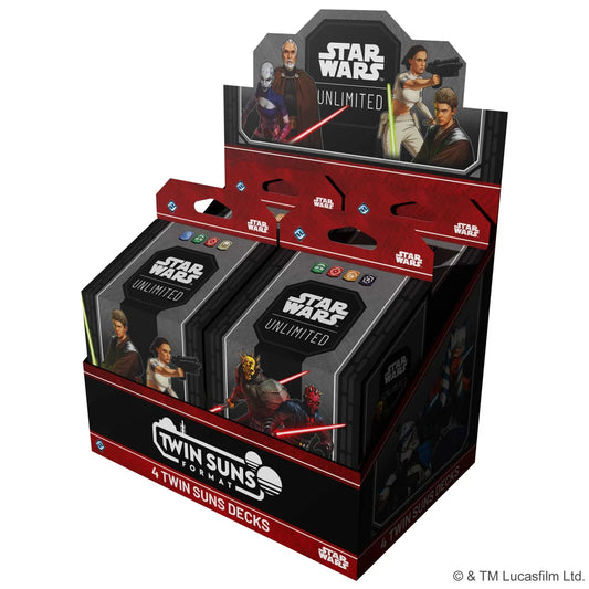 Star Wars: Unlimited Twin Suns Deck Display (4)-Tabletop Gaming