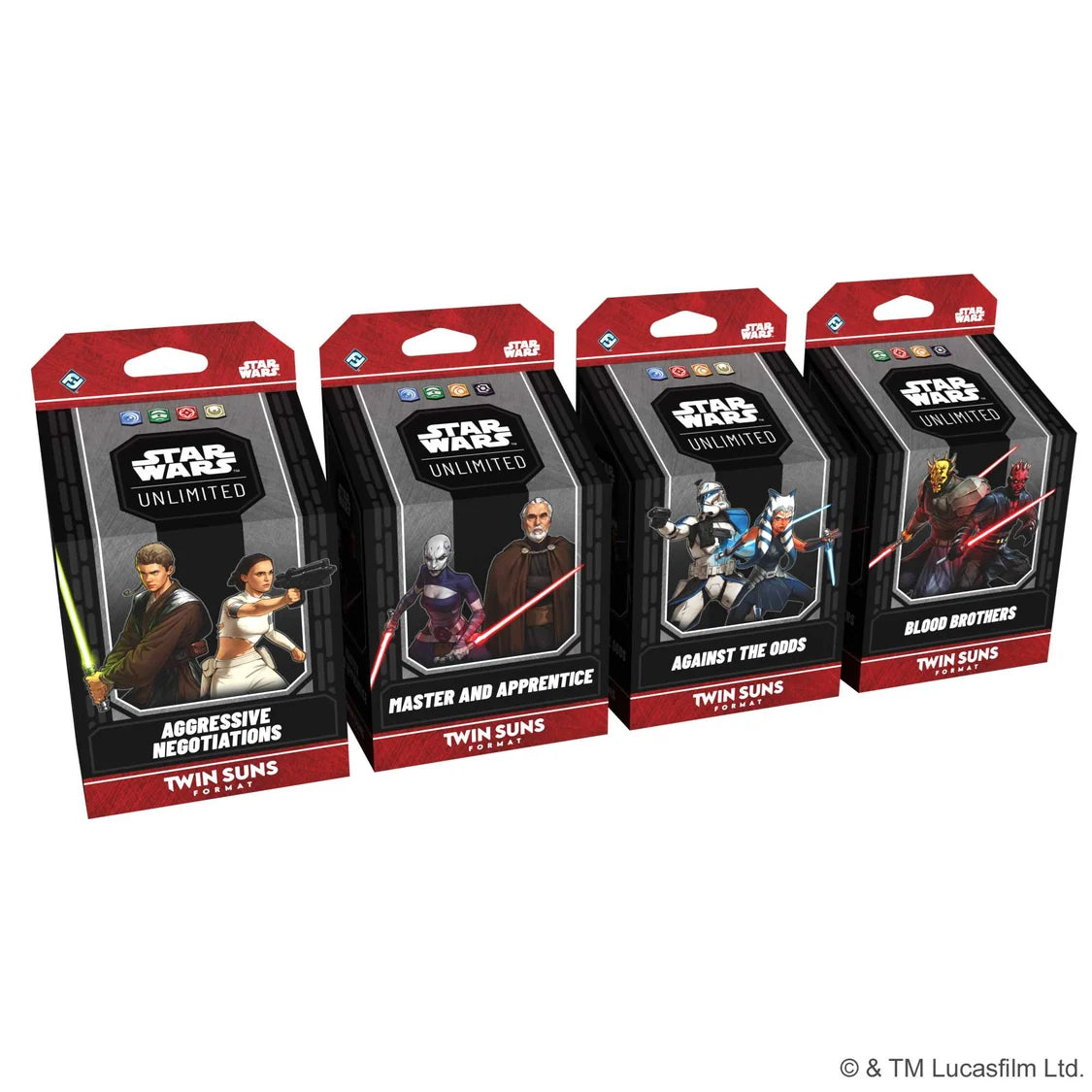 Star Wars: Unlimited Twin Suns Deck Display (4)-Tabletop Gaming