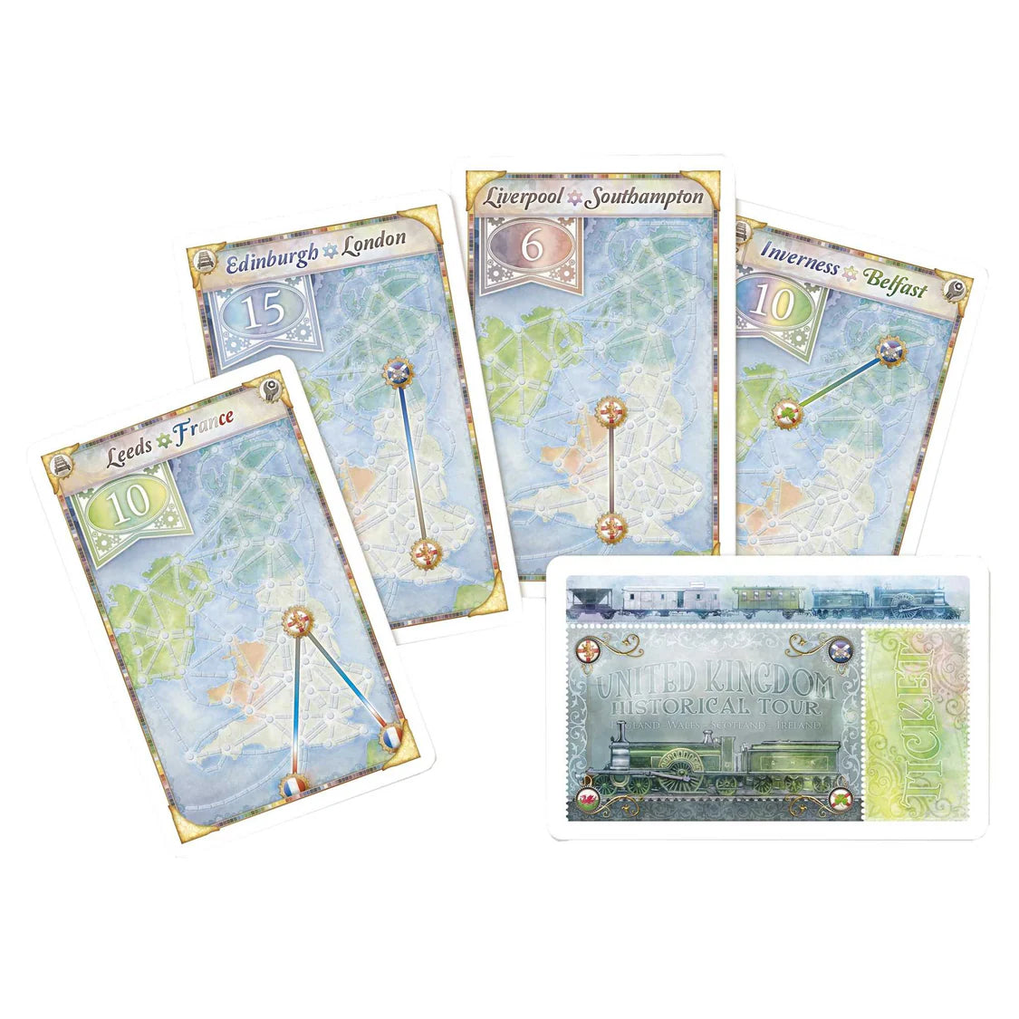 Ticket To Ride Map Collection Volume 5-United Kingdom_Pennsylvania Contents 2 - Tabletop Gaming