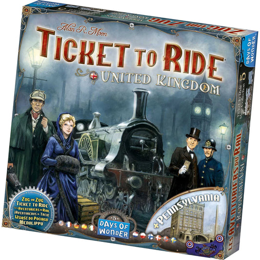 Ticket To Ride Map Collection Volume 5 - United Kingdom_Pennsylvania - Tabletop Gaming
