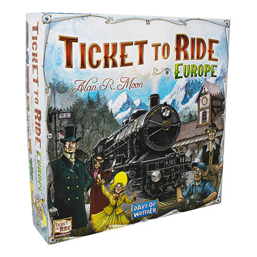 Ticket to Ride Europe Board Game Front - Tabletop Gaming