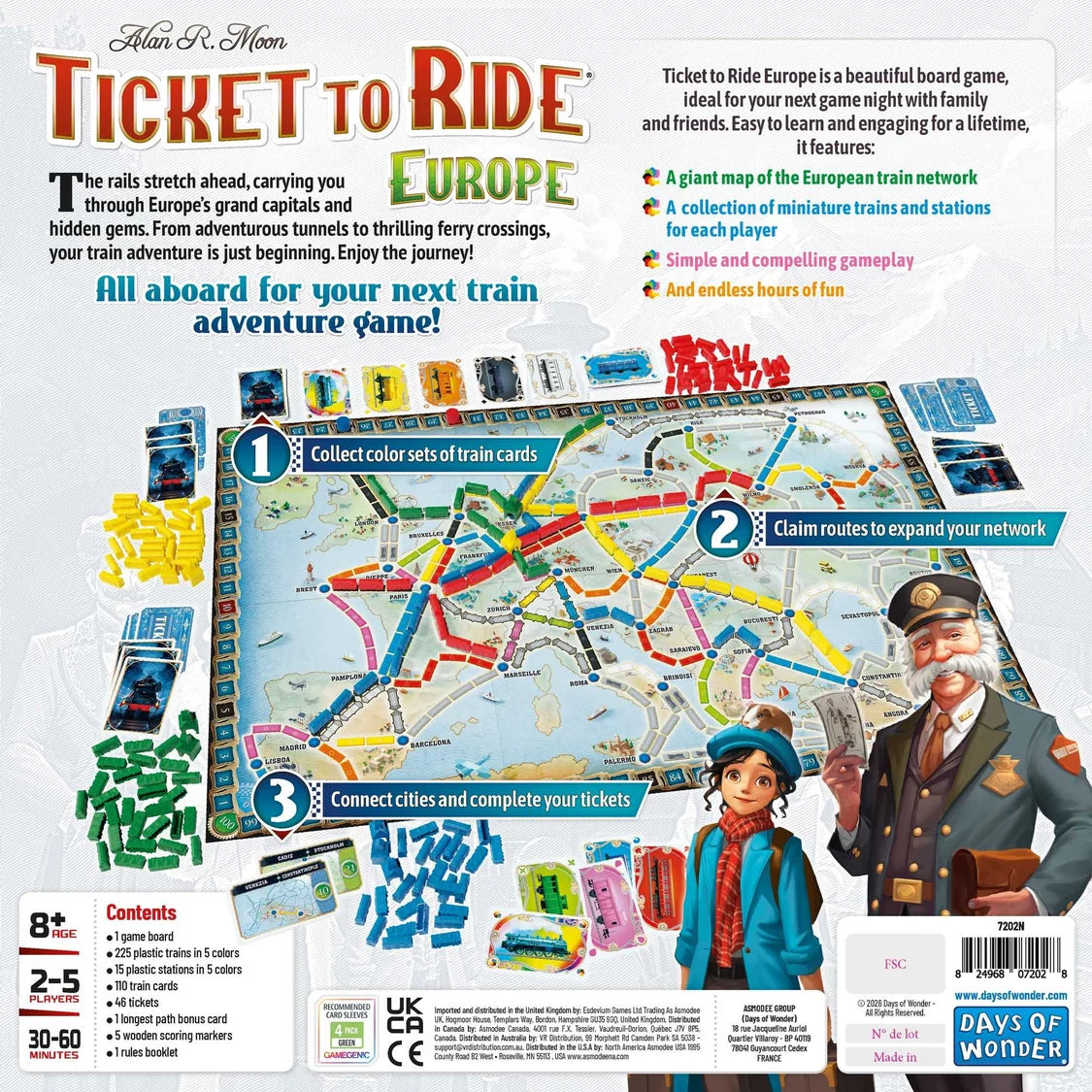 Ticket to Ride Europe-Tabletop Gaming