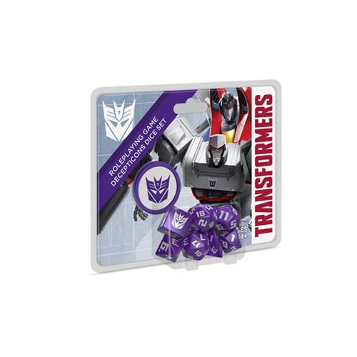 Transformers RPG: Decepticon Dice Set-Tabletop Gaming
