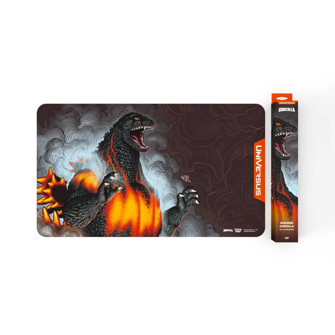 UniVersus Godzilla: Reign of Kaiju Playmat - Burning Godzilla 2 - Tabletop Gaming