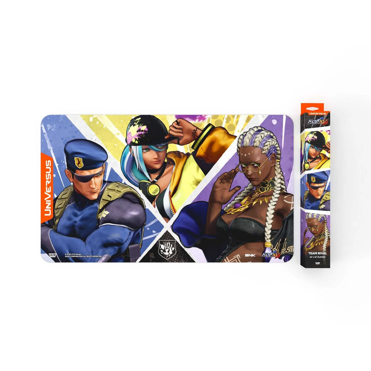 Universus: The King of Fighters XV: Challenger Series Team Hero Playmat - Tabletop Gaming