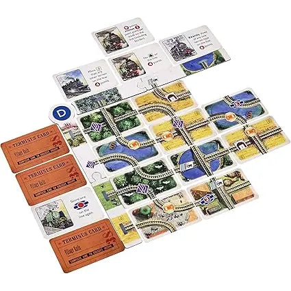Village Rails Board Game Contents 2 - Tabletop Gaming