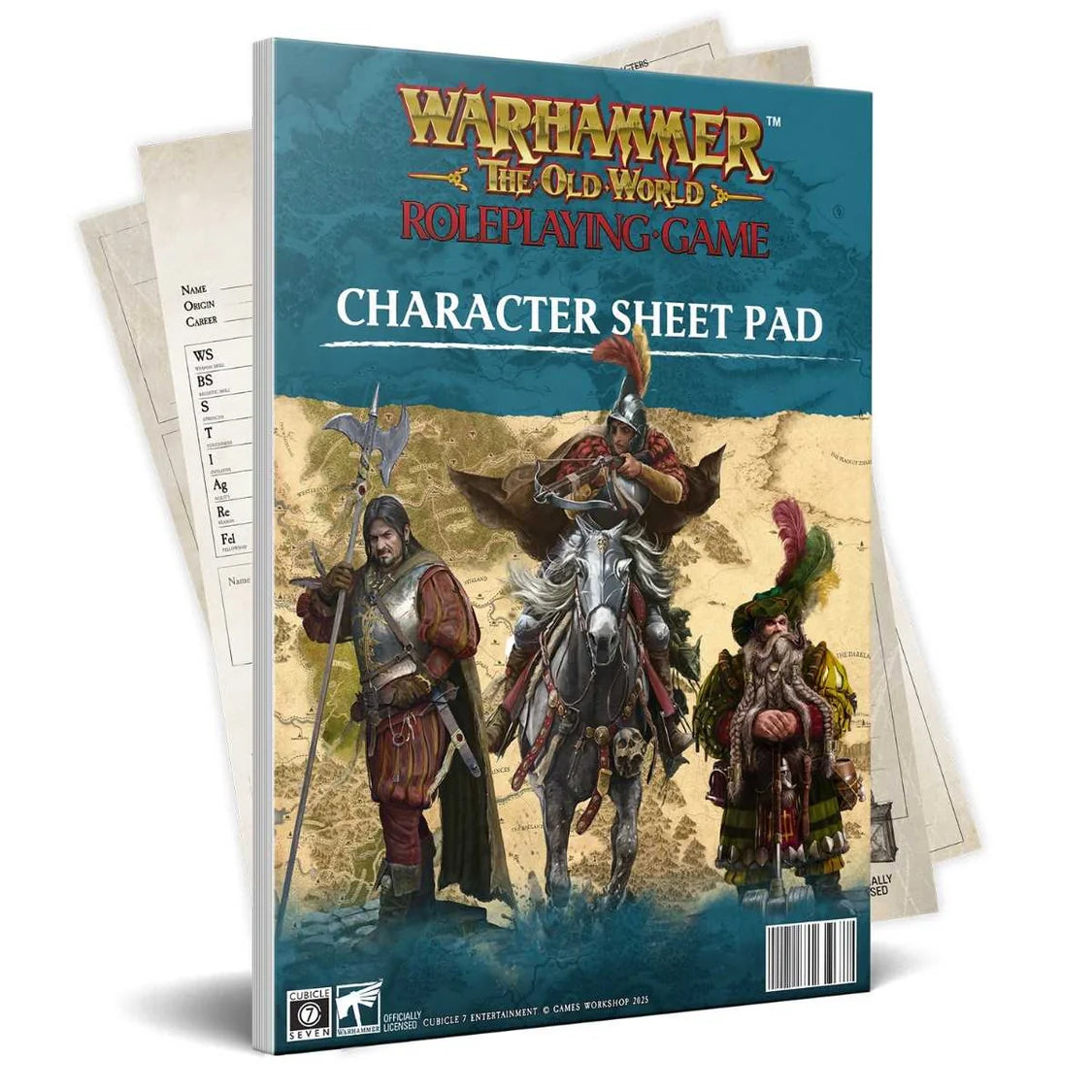 Warhammer: The Old World Roleplaying Game - Character Sheet Pad-Tabletop Gaming