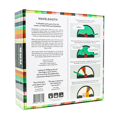 Wavelength Board Game Back - Tabletop Gaming