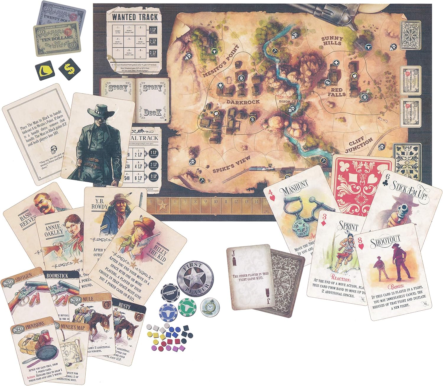 Western Legends Board Game - Tabletop Gaming