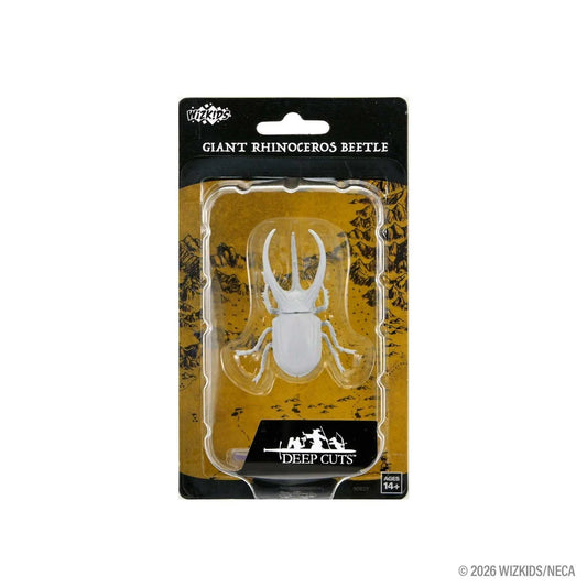 WizKids Deep Cuts Unpainted Miniatures: Giant Rhinoceros Beetle - Tabletop Gaming