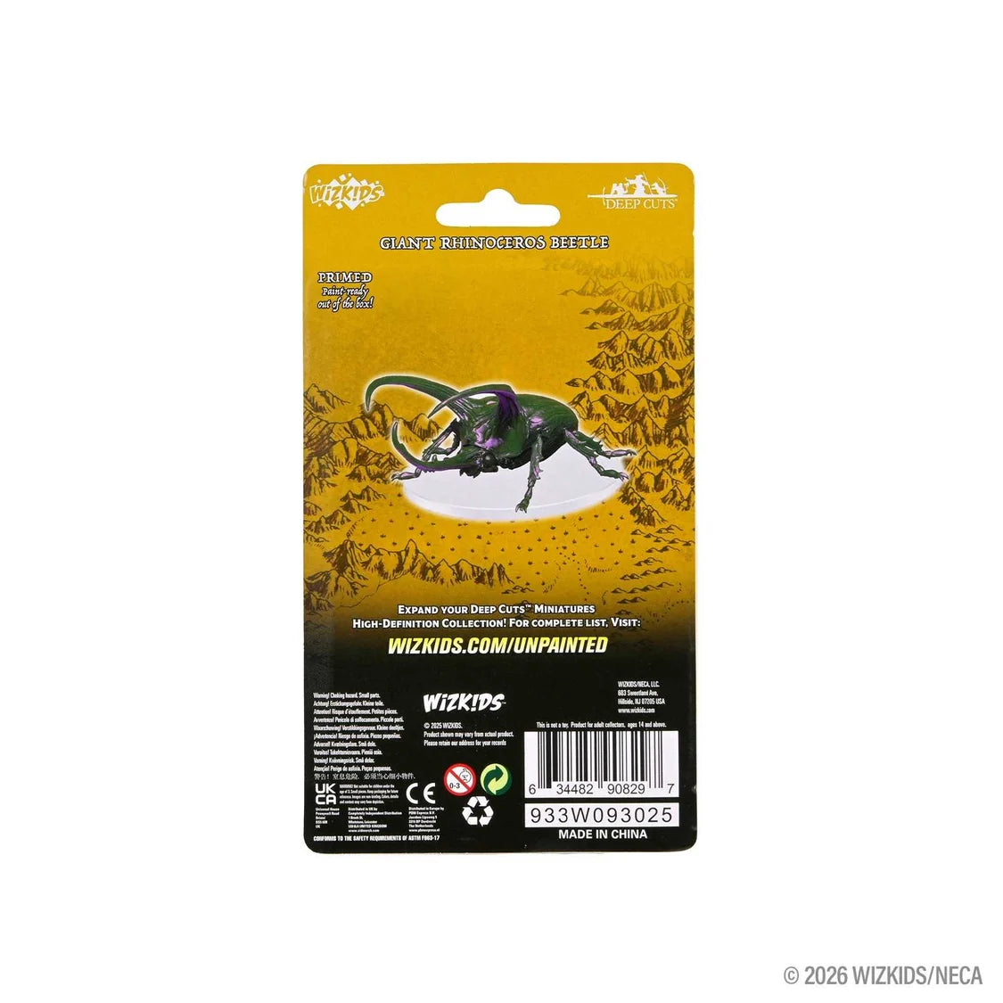 WizKids Deep Cuts Unpainted Miniatures: Giant Rhinoceros Beetle 2 - Tabletop Gaming