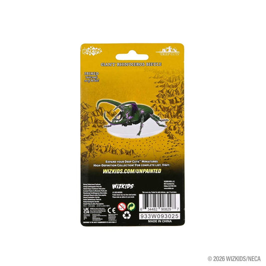 WizKids Deep Cuts Unpainted Miniatures: Giant Rhinoceros Beetle 2 - Tabletop Gaming