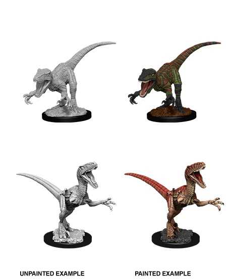 WizKids Deep Cuts Unpainted Miniatures: Raptors - Tabletop Gaming