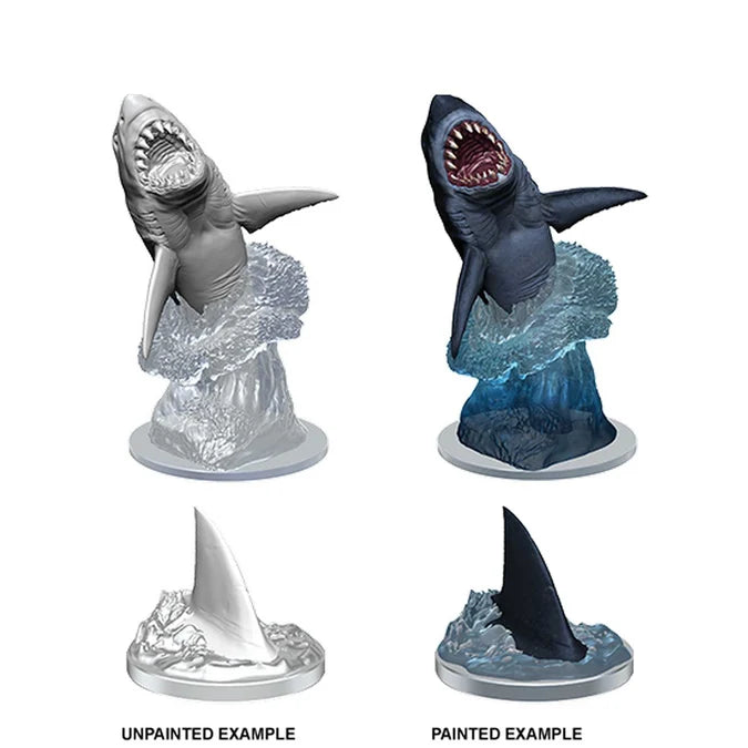 WizKids Deep Cuts Unpainted Miniatures: Shark - Tabletop Gaming