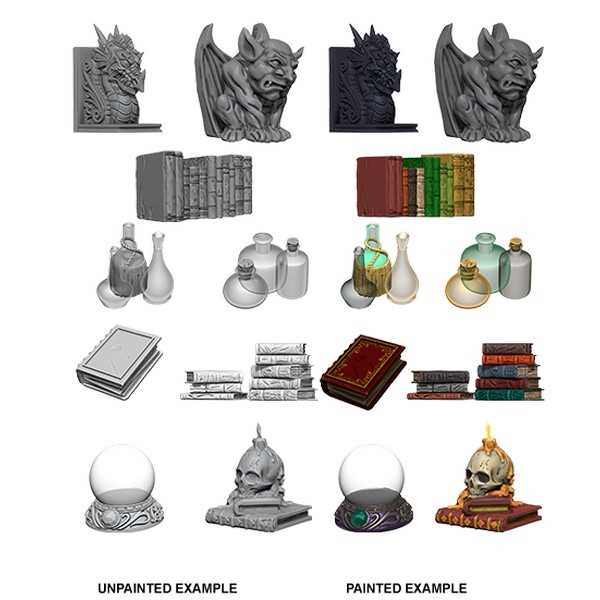 WizKids Deep Cuts Unpainted Miniatures: Wizards Room - Tabletop Gaming