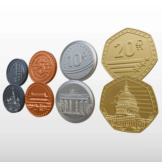 World Order: 85 Deluxe Metal Coins-Tabletop Gaming